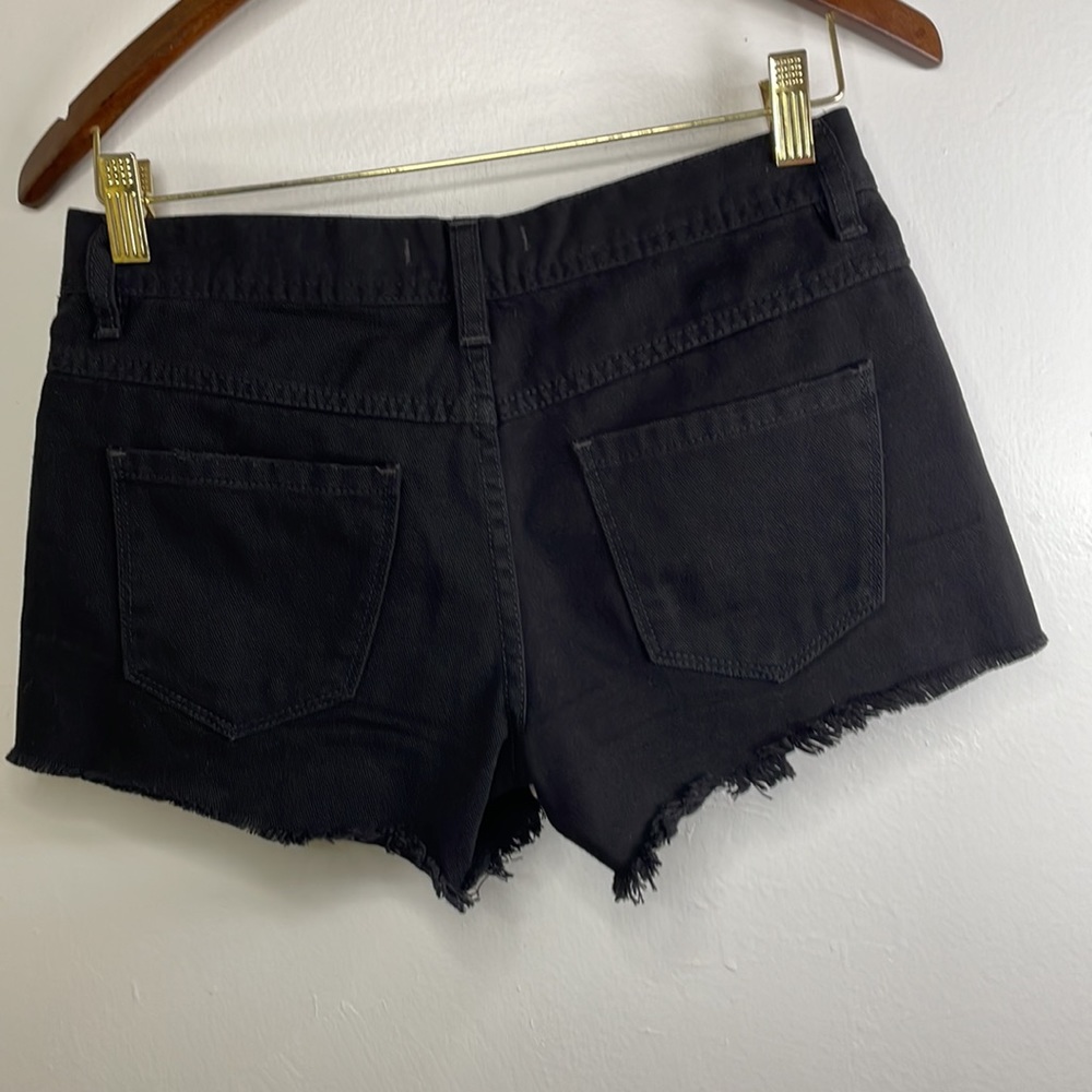 FP FREE PEOPLE BLACK SHORTS Size W 24 U.S.A.COD # 0159. - Picture 8 of 14